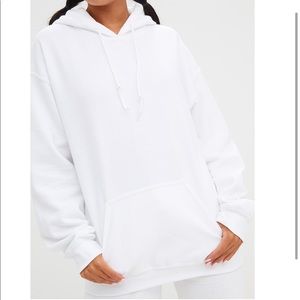 PrettyLittleThing white hoodie